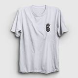 Presmono Unisex Beyaz Logo Kyrie Irving Basketbol T-Shirt - 2XL