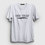 Presmono Unisex Beyaz Not Today Game Of Thrones T-Shirt - 2XL