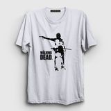 Presmono Unisex Beyaz Silhouettes The Walking Dead T-Shirt - 5XL