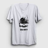 Presmono Unisex Beyaz Skull Call Of Duty T-Shirt - XL