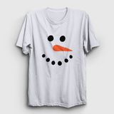 Presmono Unisex Beyaz Snowman Kardan Adam Yılbaşı T-Shirt - XL