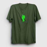 Presmono Unisex Blohsh Billie Eilish Haki T-Shirt