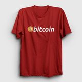 Presmono Unisex Btc Bitcoin Kırmızı T-Shirt