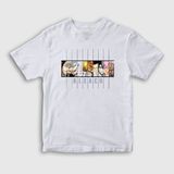 Presmono Unisex Çocuk Espada Anime Bleach Beyaz T-Shirt