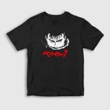 Presmono Unisex Çocuk Guts Anime Berserk Siyah T-Shirt