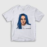Presmono Unisex Çocuk Party's Over Billie Eilish Beyaz T-Shirt