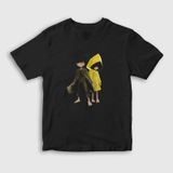 Presmono Unisex Çocuk Six And Mono Little Nightmares Siyah T-Shirt
