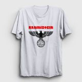 Presmono Unisex Eagle Rammstein Beyaz T-Shirt