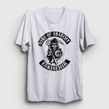 Presmono Unisex Eskişehir Sons Of Anarchy Beyaz T-Shirt