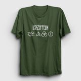 Presmono Unisex Haki Symbols Led Zeppelin T-Shirt - 2XL