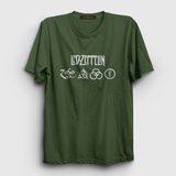 Presmono Unisex Haki Symbols Led Zeppelin T-Shirt - 4XL