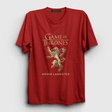 Presmono Unisex Kırmızı Lannister Game Of Thrones T-Shirt - XL