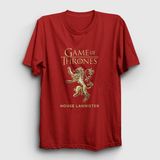Presmono Unisex Kırmızı Lannister Game Of Thrones T-Shirt
