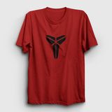 Presmono Unisex Kırmızı Logo Kobe Bryant Basketbol T-Shirt - XL