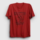 Presmono Unisex Kırmızı Logo Led Zeppelin T-Shirt - 2XL