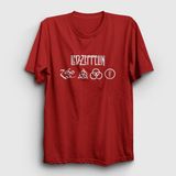 Presmono Unisex Kırmızı Symbols Led Zeppelin T-Shirt - 2XL