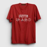 Presmono Unisex Kırmızı Symbols Led Zeppelin T-Shirt - XL