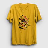 Presmono Unisex Kyuubi Anime Naruto Gri T-shirt