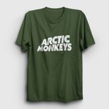 Presmono Unisex Logo Arctic Monkeys Haki T-shirt