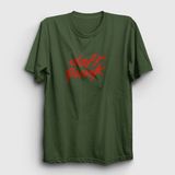Presmono Unisex Logo Daft Punk Haki T-shirt