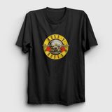 Presmono Unisex Logo Guns N' Roses Siyah T-Shirt