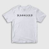 Presmono Unisex Logo Haggard Beyaz T-Shirt
