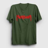 Presmono Unisex Logo Manowar Haki T-Shirt