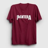 Presmono Unisex Logo Pantera Bordo T-shirt