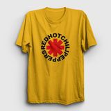 Presmono Unisex Logo Red Hot Chili Peppers Haki T-Shirt