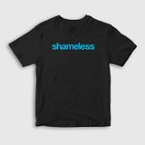 Presmono Unisex Logo Shameless Beyaz T-Shirt
