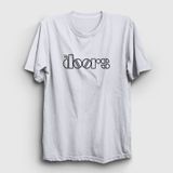 Presmono Unisex Logo The Doors Beyaz T-Shirt