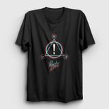 Presmono Unisex Neon Logo Panic! At The Disco Siyah T-Shirt