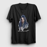 Presmono Unisex Po Billie Eilish Siyah T-Shirt