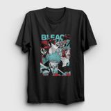 Presmono Unisex Poster Anime Bleach Siyah T-Shirt