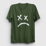 Presmono Unisex Sad Face Lil Peep Gri T-shirt