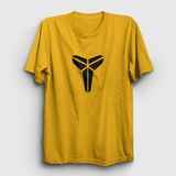 Presmono Unisex Sarı Logo Kobe Bryant Basketbol T-Shirt