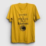 Presmono Unisex Sarı Princess Game Of Thrones T-Shirt - 3XL
