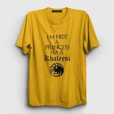 Presmono Unisex Sarı Princess Game Of Thrones T-Shirt - 4XL