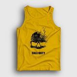 Presmono Unisex Sarı Skull Call Of Duty Atlet - 2XL