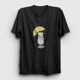 Presmono Unisex Sheep And Rain Kuzu Siyah T-Shirt