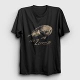 Presmono Unisex Siyah Airship Led Zeppelin T-Shirt - 2XL