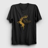 Presmono Unisex Siyah Baratheon Game Of Thrones T-Shirt - XS