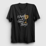 Presmono Unisex Siyah Know Game Of Thrones T-Shirt - XS