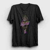 Presmono Unisex Siyah Legend 24 Kobe Bryant Basketbol T-Shirt - 3XL