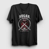 Presmono Unisex Siyah Negan V2 The Walking Dead T-Shirt - 3XL