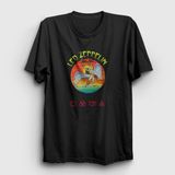 Presmono Unisex Siyah Swan Led Zeppelin T-Shirt - XS