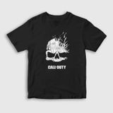 Presmono Unisex Skull Call Of Duty Siyah T-Shirt