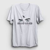 Presmono Unisex Spider Billie Eilish Gri T-shirt