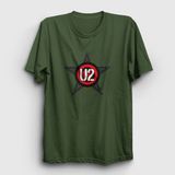 Presmono Unisex Star U2 Mavi T-shirt