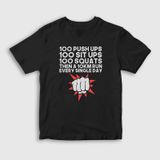 Presmono Workout Anime One Punch Man Unisex Çocuk T-Shirt